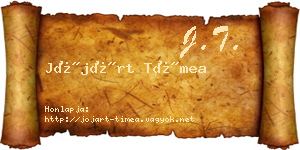 Jójárt Tímea névjegykártya